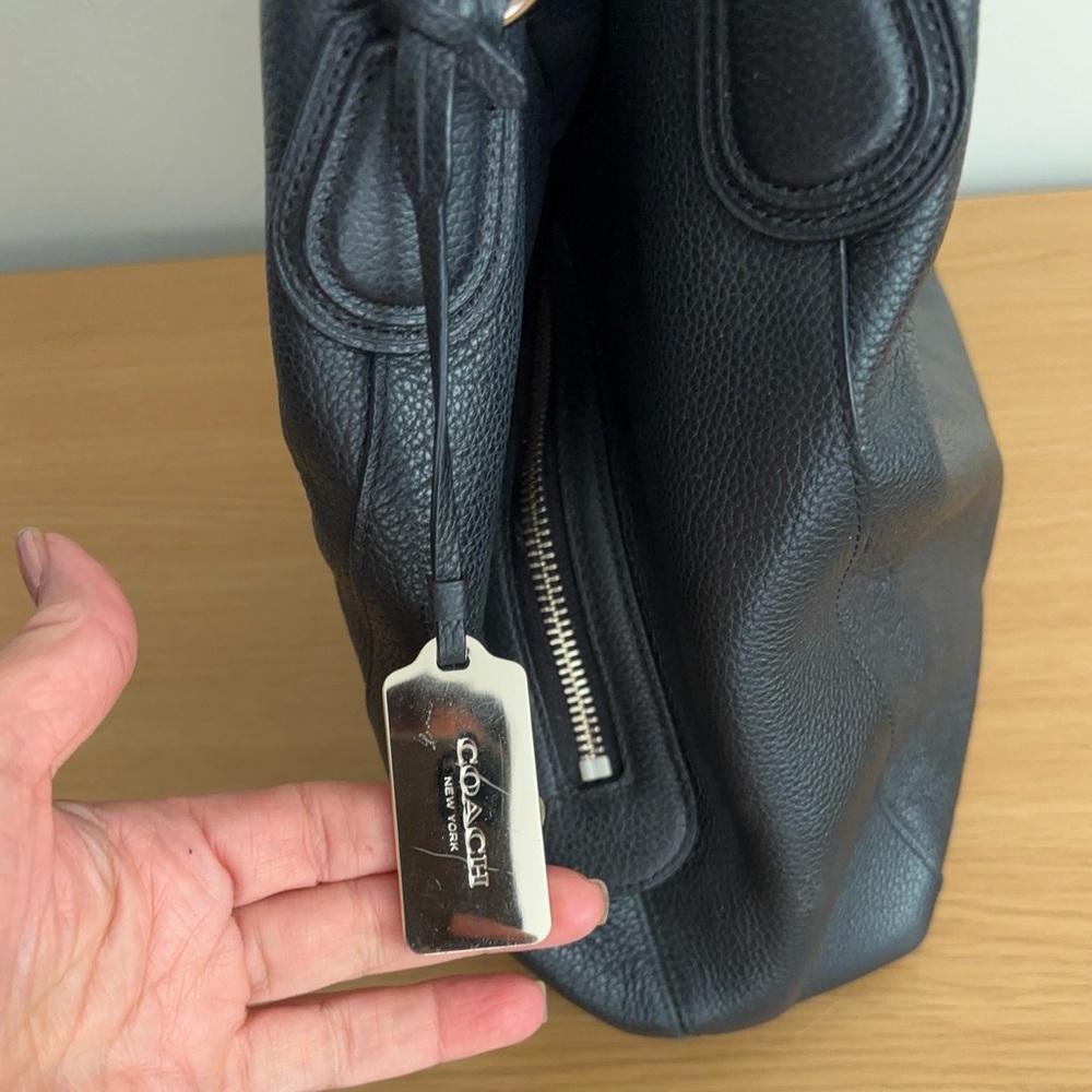Coach Black Leather Bag - Picture 7 of 16